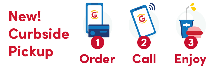 Contactless ordering at GetGo. Order. Call. Enjoy